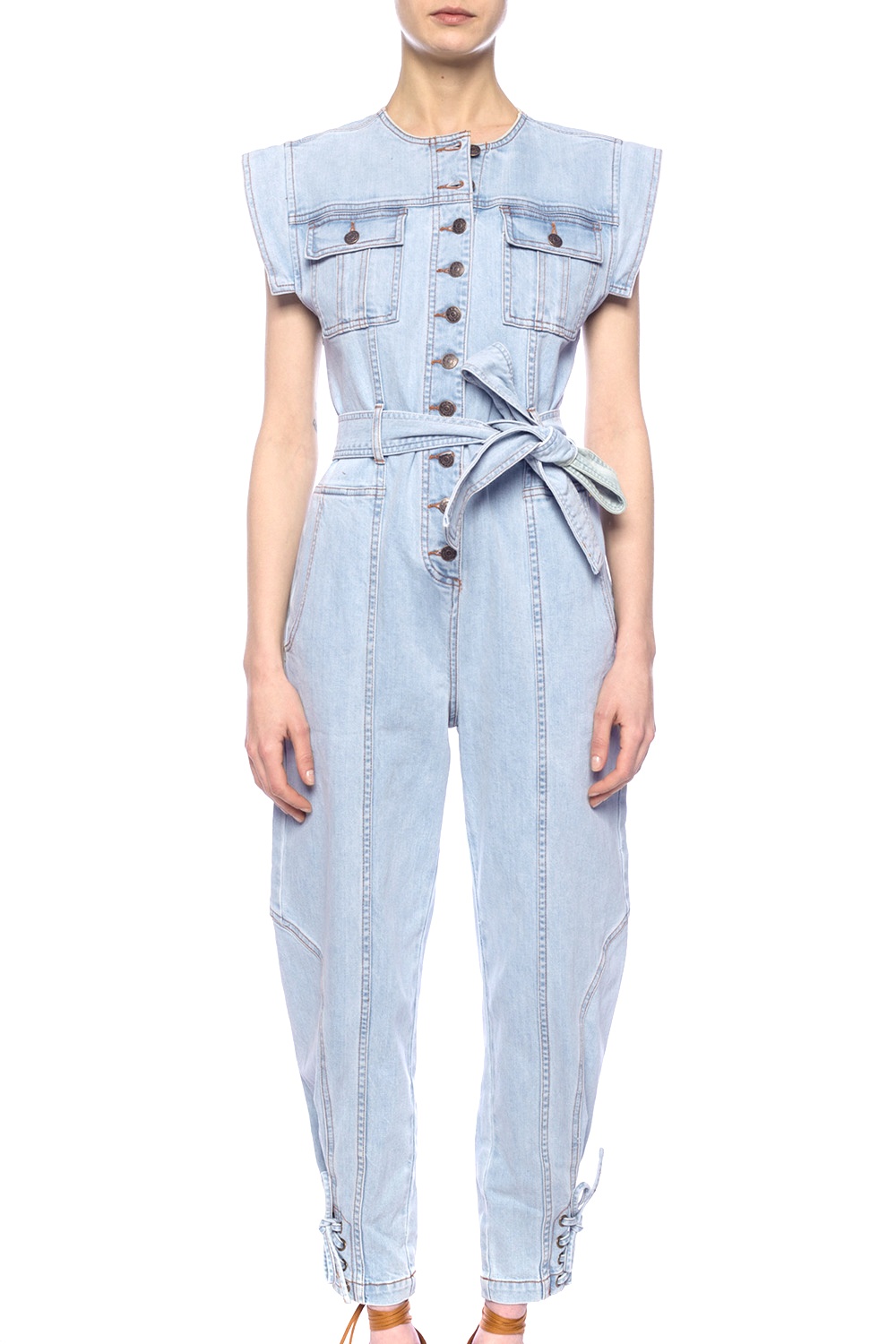 Light blue 'Adair' denim jumpsuit Ulla Johnson - Vitkac Canada